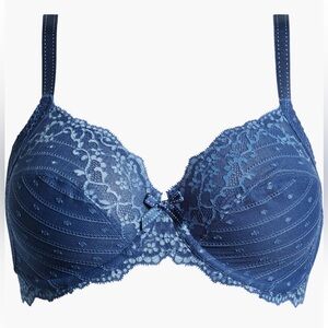 Chantelle Rive Gauche Lace Bra in Navy